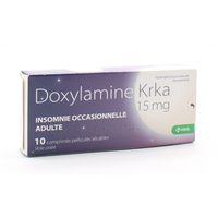 DOXYLAM KRKA 15mg Cpr pes&eacute; Plq/10