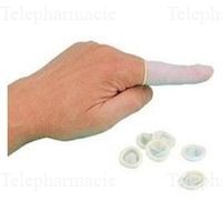 COOPER Doigtier roul&eacute;s latex non st&eacute;rile Taille M x100