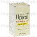 Orocal vitamine d3 500 mg/200 u.i. Flacon de 60 comprim&eacute;s