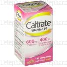 Caltrate vitamine d' 600 mg/400 ui Flacon de 180 comprim&eacute;s