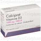 Calciprat vitamine d3 1000 mg/800 ui Pilulier de 90 comprim&eacute;s