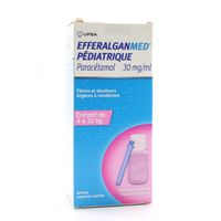 EFFERALGANmed P&eacute;diatrique Parac&eacute;tamol 30mg/ml solution buvable UPSA