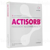 ACTISORB PANS 10CM5X10CM5 12 