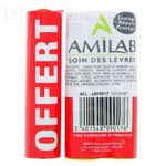 AMILAB Baume l&egrave;vres Lot de 3 sticks 3.6ml dont un OFFERT