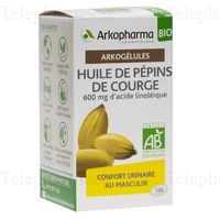 ARKOPHARMA Arkog&eacute;lules - Huile de P&eacute;pins de Courge 600mg d'acide linol&eacute;ique 180 capsules