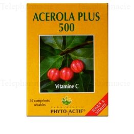 PHYTOACTIF Acerola plus 500 30 comprim&eacute;s