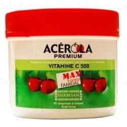 Ac&eacute;rola Premium Format Eco 90 comprim&eacute;s &agrave; croquer