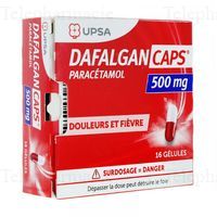 DAFALGAN CAPS 500mg 16 g&eacute;lules