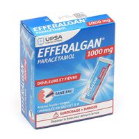EFFERALGAN 1g granul&eacute;s fruits rouges x8sachets