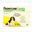 FRONTLINE Combo chien de 2 &agrave; 10kg 3 pipettes