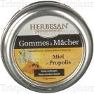 HERBESAN Gommes &agrave; m&acirc;cher au miel et propolis x45