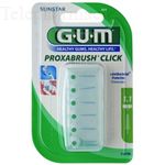 GUM n&deg;424 Brossettes proxabrush click 1.1mm x 6
