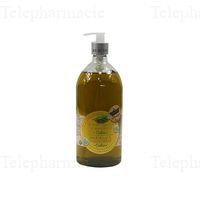 LES PETITS BAINS DE PROVENCE Savon liquide de Marseille parfum C&egrave;dre 1L