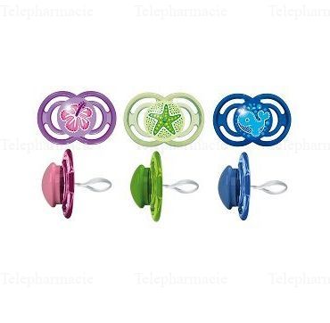 MAM Sucette &agrave; l'unit&eacute; +6 mois anatomique perfect silicone REF 33