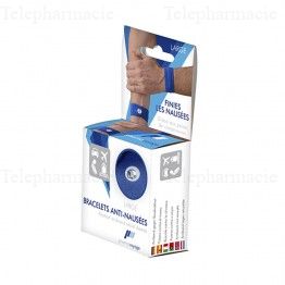 PHARMAVOYAGE Bracelets anti naus&eacute;es x2 Taille L Bleu