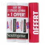 Formule norv&eacute;gienne Stick l&egrave;vres - 2 x 4.8 g + 1 gratuit