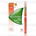 NICORETTE Fruits 2 mg sans sucre Bo&icirc;te de 30 gommes