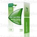 NICORETTE Menthe fra&icirc;che 2 mg sans sucre Bo&icirc;te de 105 gommes