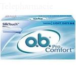 OB Pro Comfort tampons light days x 16