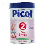PICOT Lait 2&egrave;me Age d&egrave;s 6 mois 800g