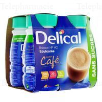 DELICAL HP HC Lact&eacute;e Boisson saveur caf&eacute; 4x200ml