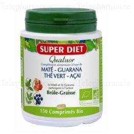 Super Diet Quatuor Bio Br&ucirc;le-Graisse 150 comprim&eacute;s