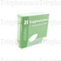 SUPPOSITOIRES &agrave; la GLYCERINE Adultes GIFRER Bo&icirc;te de 25 suppositoires