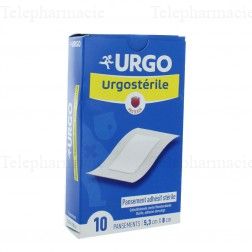 URGO Urgostérile petit pansement 5,3X8cm bt 10 5,3cm x 8cm