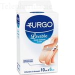 URGO pansement lavable 10cm x 6cm - 10 bandes à découper