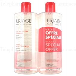 Eau Micellaire Thermale pour peaux sujettes aux rougeurs - Lot de 2 x 500 ml