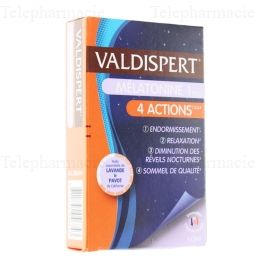 VALDISPERT M&eacute;latonine 1 mg 4 actions 30 capsules